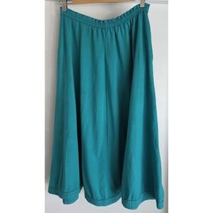 Vintage SUNBELT Sportswear Womens Midi Skirt One Size Teal Retro USA Made